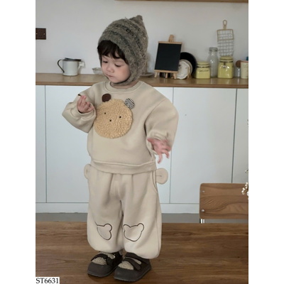ST6631 BỘ NỈ GẤU CHO BÉ