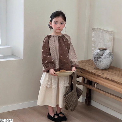 SG13067 SET ÁO BABYDOLL MIX CV DÁNG DÀI BG