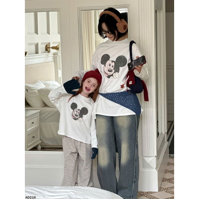 AD216 ÁO ĐÔI MICKEY MẸ VÀ BÉ