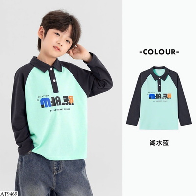 AT9469 ÁO POLO PHỐI MÀU CHO BT
