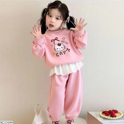 SG13109 BỘ NỈ XINH CHO BÉ GÁI