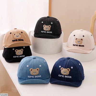 M4488 MŨ LƯỠI TRAI MỀM CUTE BEAR CHO BÉ