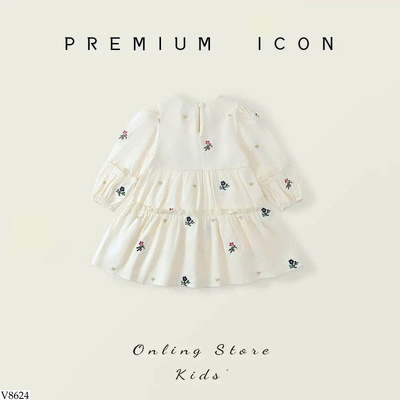 V8624 VÁY BABYDOLL CHO BÉ GÁI PREMIUM ICON
