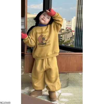 SG13103 BỘ NỈ HOẠT HÌNH CHO BÉ