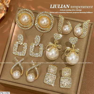 PK11587 SET 6 ĐÔI KHUYÊN TAI LIULIAN