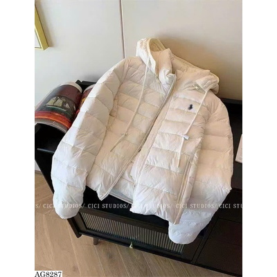 AG8287 ÁO PHAO TRẮNG CÓ MŨ