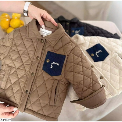 AT9489 ÁO KHOÁC PHAO CỔ BẺ TRẦN TRÁM CHO BÉ