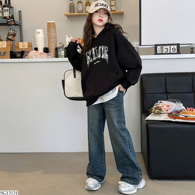 SG13131 SET ÁO HOODIE MIX QUẦN JEAN BG