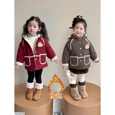AG8292 ÁO PHAO TRẦN BÔNG CHO BÉ GÁI