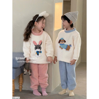 S2445 BỘ PIJAMA LÔNG CHO BÉ