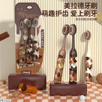 PK11614 SET 6 BÀN CHẢI LÔNG MỀM CHO BÉ