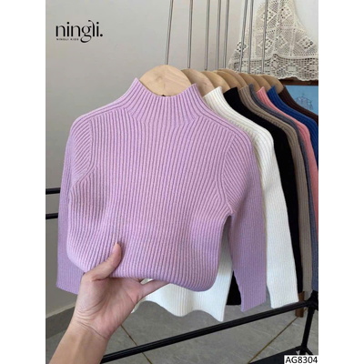 AG8304 ÁO LEN TRƠN CHO BÉ HÃNG NINGLI