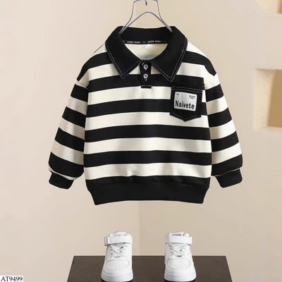 AT9499 ÁO NỈ KẺ CỔ POLO BT