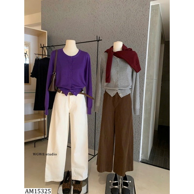 AM15325 ÁO LEN CARDIGAN W.G.W.E