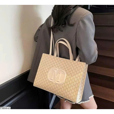 TM6645 TÚI TOTE HOẠ TIẾT CHỮ M THỜI TRANG