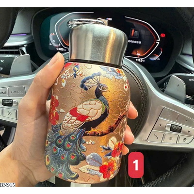 BN915 BÌNH GIỮ NHIỆT MINI HỌA TIẾT CỔ ĐIỂN