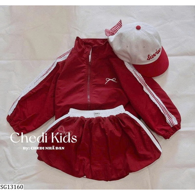 SG13160 SET GIÓ NƠ PHỐI CHÂN VÁY BÍ