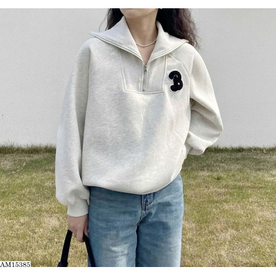 AM15385 ÁO HOODIE CỔ BẺ