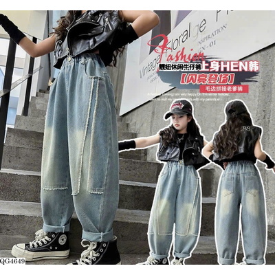 QG4649 QUẦN BAGGY JEANS BÉ GÁI