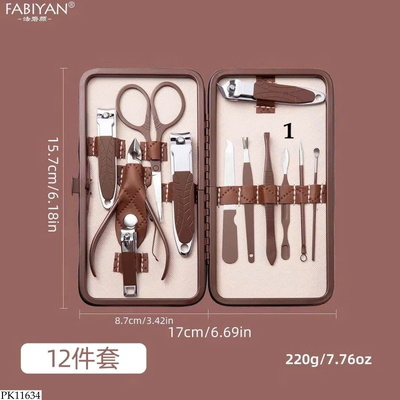 PK11634 SET 12 MÓN DỤNG CỤ CẮT TỈA MÓNG TAY