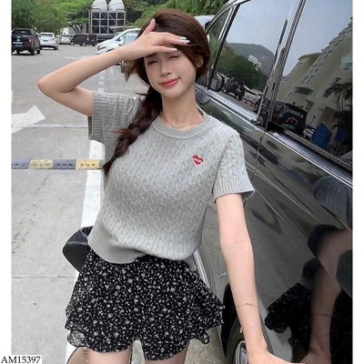 AM15397 ÁO LEN DỆT KIM CỘC TAY CHO NỮ