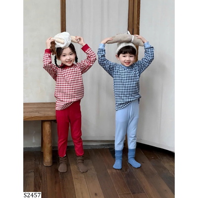 S2457 SET DÀI TAY KẺ CARO MẶC NHÀ