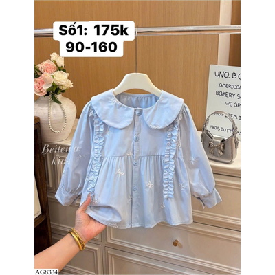 AG8334 ÁO SƠ MI HỌA TIẾT CHO BÉ