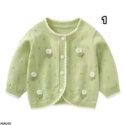 AG8335 ÁO KHOÁC LEN MỎNG CHO BÉ GÁI 