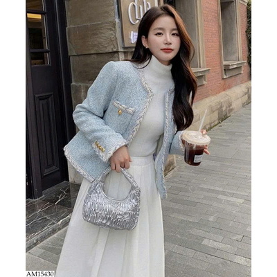 AM15430 ÁO KHÁC DẠ TWEED NỮ