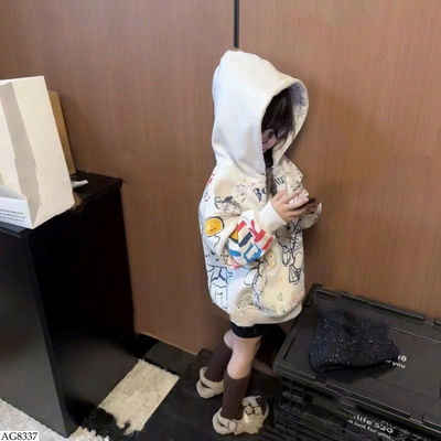 AG8337 ÁO HOODIE HỌA TIẾT CHO BÉ