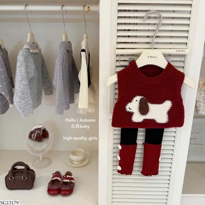 SG13179 SET ÁO GILE CÚN MIX QUẦN LEGGING