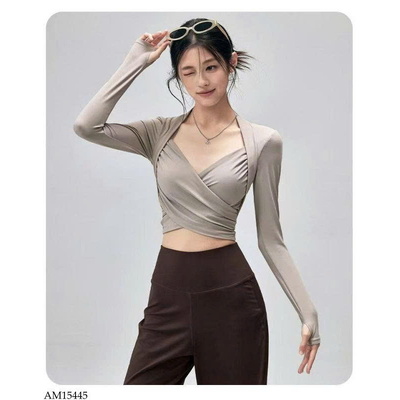 AM15445 ÁO VẠT CHÉO DÀI TAY NỮ