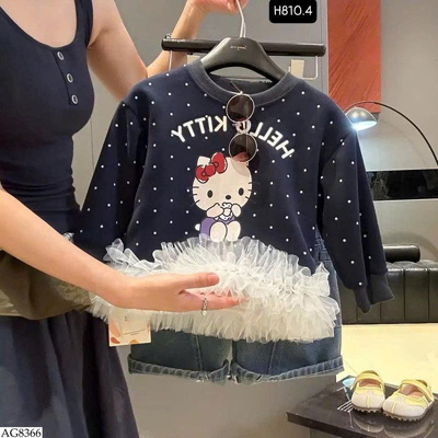 AG8366 ÁO NỈ KITTY TUTU