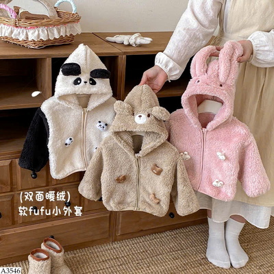 A3546 ÁO KHOÁC LÔNG CUTE CHO BÉ