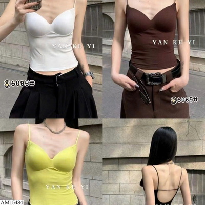 AM15484 ÁO HAI DÂY HỞ LƯNG KÈM ĐỆM NGỰC 