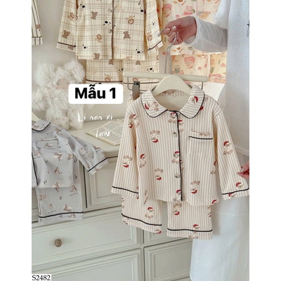 S2482 BỘ NGỦ PIJAMA CHO BÉ