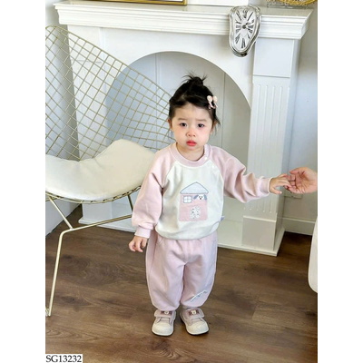 SG13232 BỘ NỈ HÌNH NGÔI NHÀ BG
