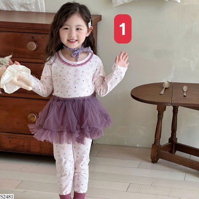 S2481 BST BỘ THU ĐÔNG HỌA TIẾT CHO BÉ