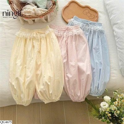 QG4675 QUẦN BO GẤU PHỐI REN NINGLI