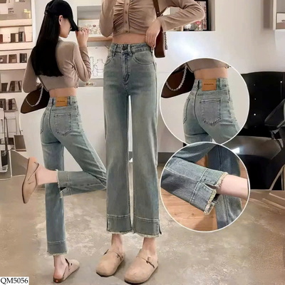 QM5056 QUẦN JEAN LỬNG ỐNG ĐỨNG CHO NỮ