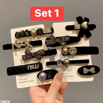 KT1747  SET KẸP TÓC SANG CHẢNH 