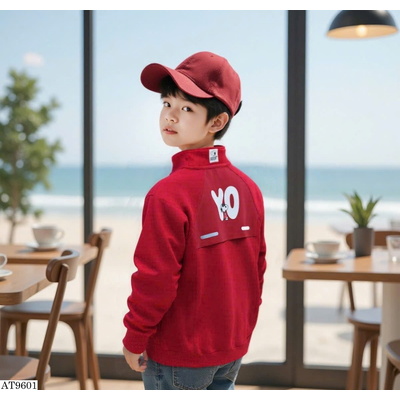 AT9601 ÁO NỈ CÚC CỔ SNOOPY BÉ TRAI