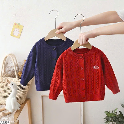 A3557 ÁO CARDIGAN LEN CHO BÉ