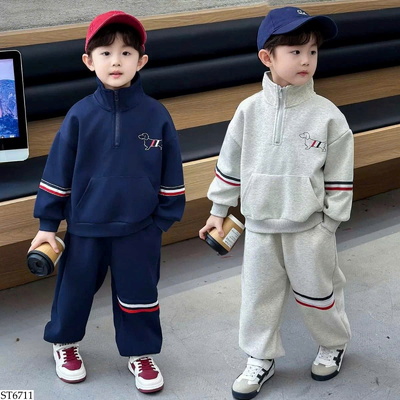 ST6711 BỘ NỈ HÌNH CÚN CHO BÉ TRAI