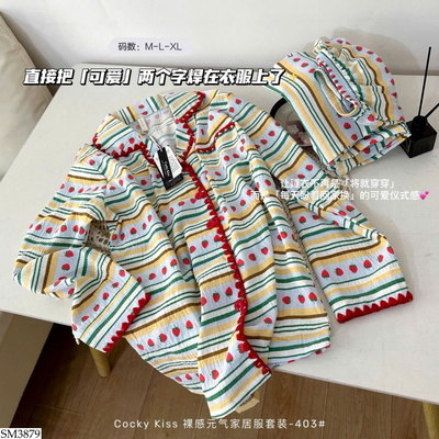SM3879 BỘ PIJAMA HỌA TIẾT CHO NỮ 