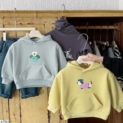 A3561 ÁO HOODIE HỌA TIẾT CHO BÉ