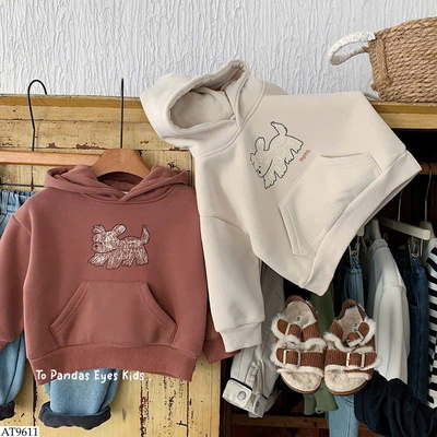 AT9611 ÁO HOODIE HÌNH CÚN CHO BÉ