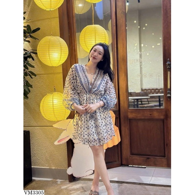 VM3305 VÁY BABY DOLL HỌA TIẾT