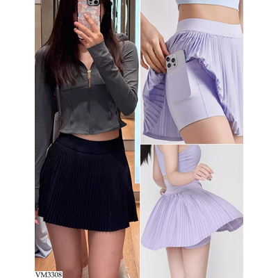 VM3308 CHÂN VÁY XẾP LY THỂ THAO LULU