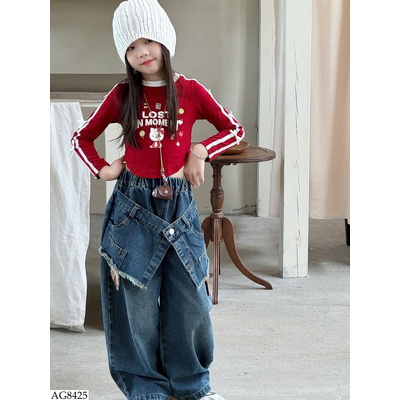 AG8425 ÁO CROPTOP ĐUÔI TÔM KITTY
